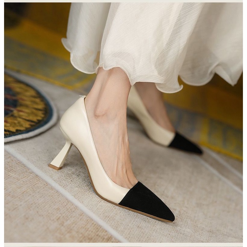 Giày Cao Gót Phong Cách Chanel Thời Trang Mùa Xuân 2022