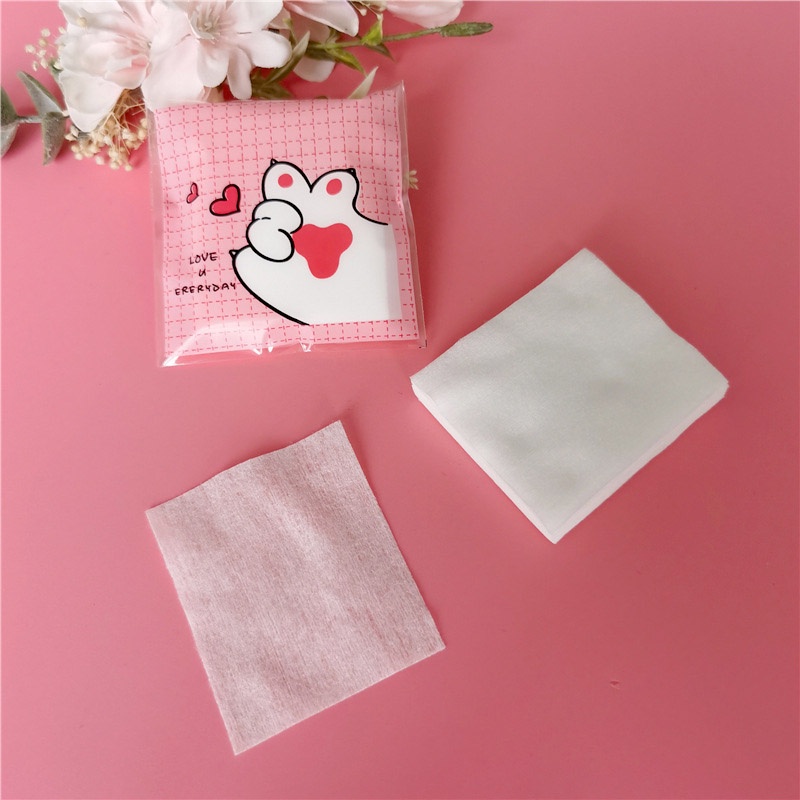 Bông Tẩy Trang Bằng Cotton Không Dệt Cao Cấp Tiện Dụng Mang Theo Du Lịch