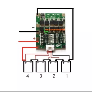 Mạch pin 4 s 16.8 v tải cao