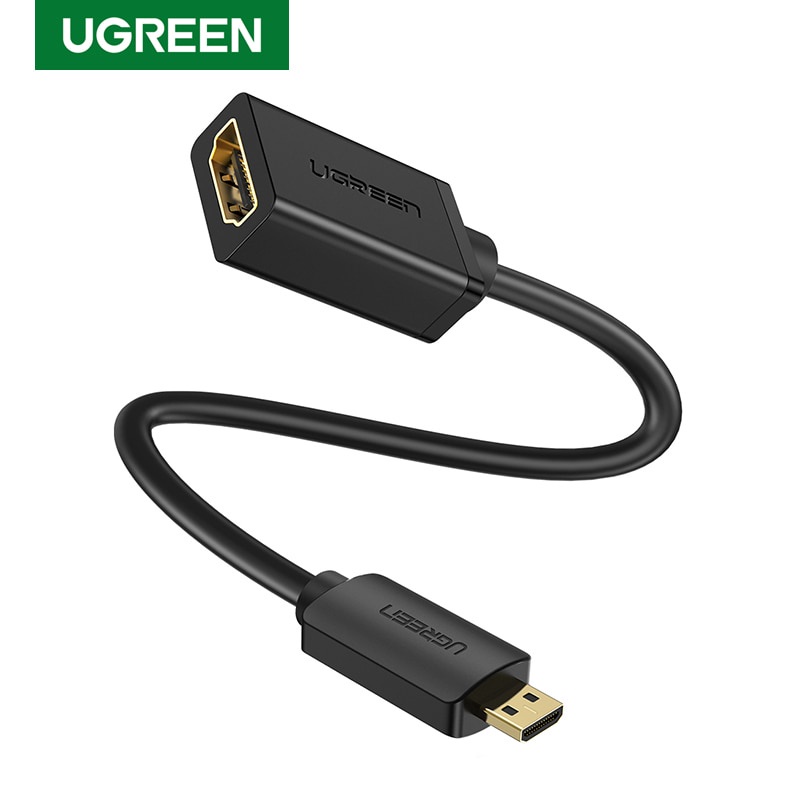 Dây Cáp Ugreen 4K Micro Mini Hdmi Đực Sang Hdmi Cái Cho Gopro