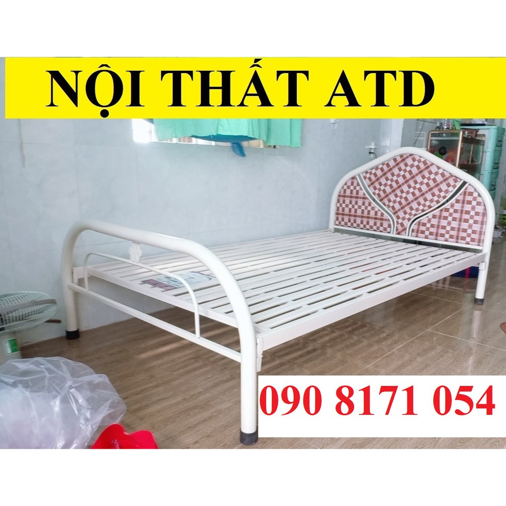 giường đơn hình ảnh thực tế 80cm,1m,1m2,1m4,1m6,1m8 sắt dày dặn