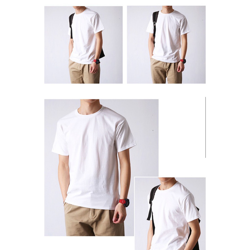 Áo thun trơn ngắn tay không cổ DOGINO Nam Nữ. Áo phông nam nữ unisex cổ tròn tay ngắn | BigBuy360 - bigbuy360.vn