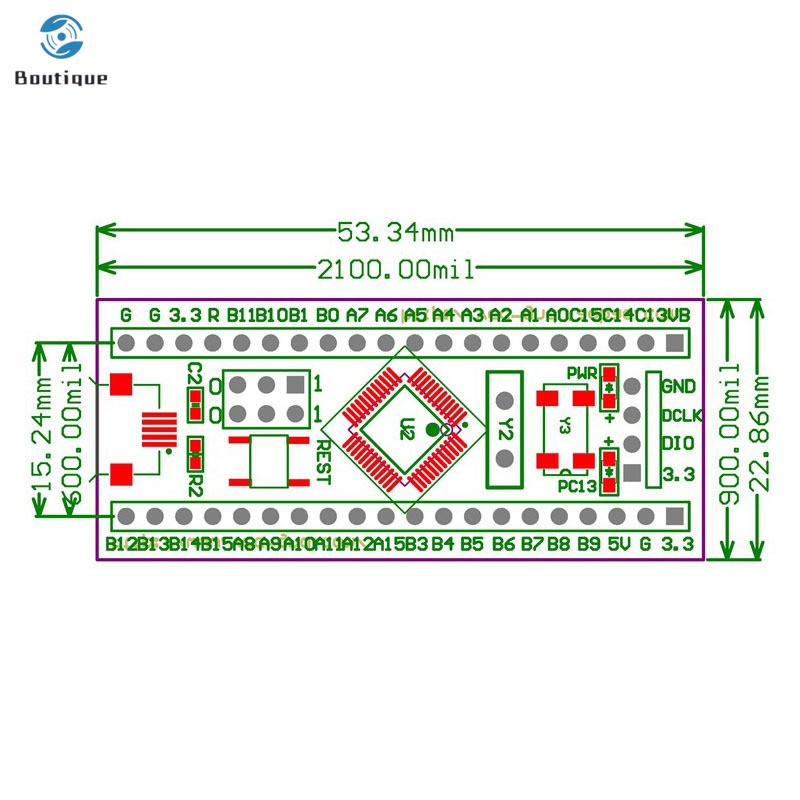 Mô-đun STM32F103C8T6 phát triển hệ thống tối thiểu cho STM32 ARM | BigBuy360 - bigbuy360.vn