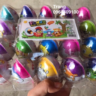 Vỉ 20 quả trứng sô cô la và đồ chơi