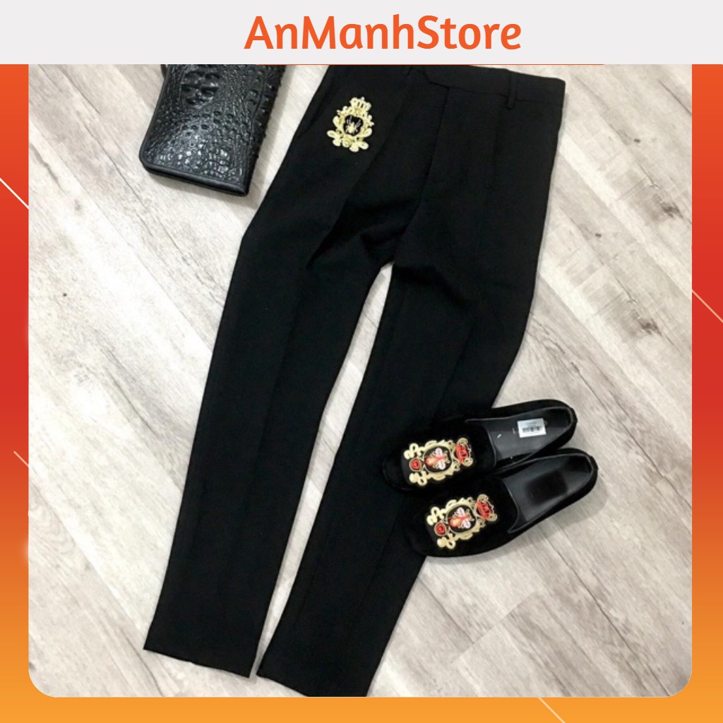 Quần âu nam thêu hoạ tiết con ong vải chống nhăn cực chất | BigBuy360 - bigbuy360.vn