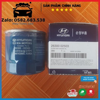 Lọc dầu, lọc nhớt Kia morning, Soluto / Hyundai I10-getz1.1/ Accent  MSP:2630002503 Hàn Quốc[MUA NGAY]