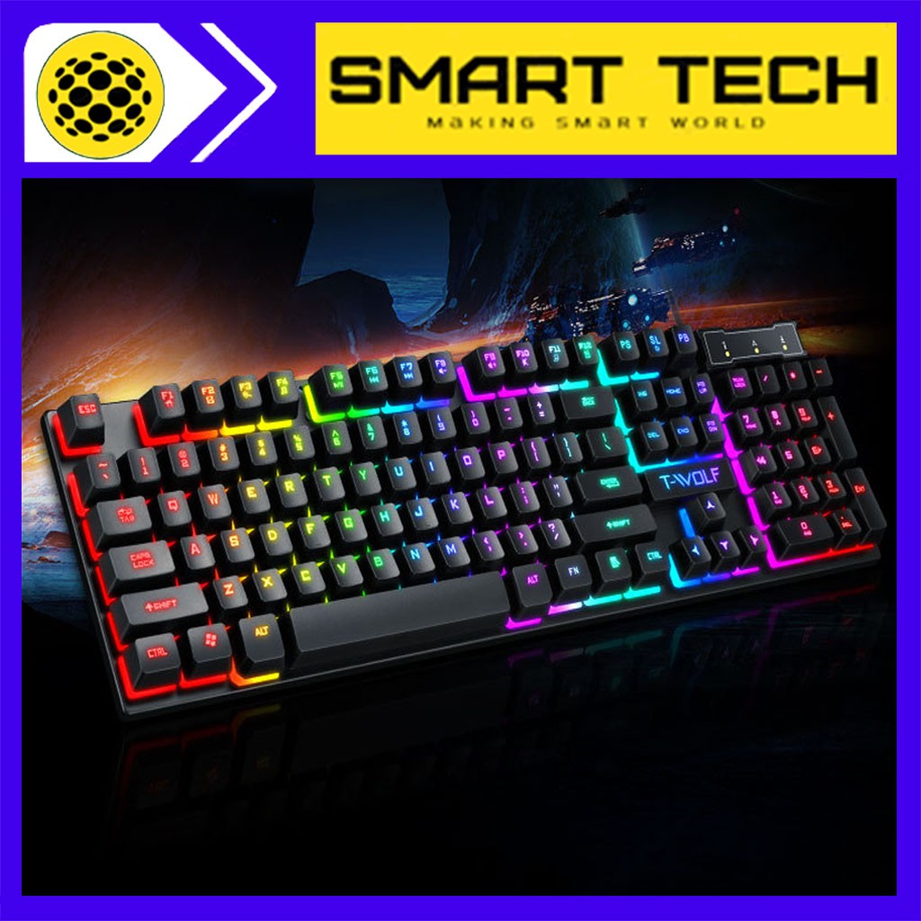 Bàn phím gaming máy tính LED T20 bàn phím rời dùng cho laptop máy tính