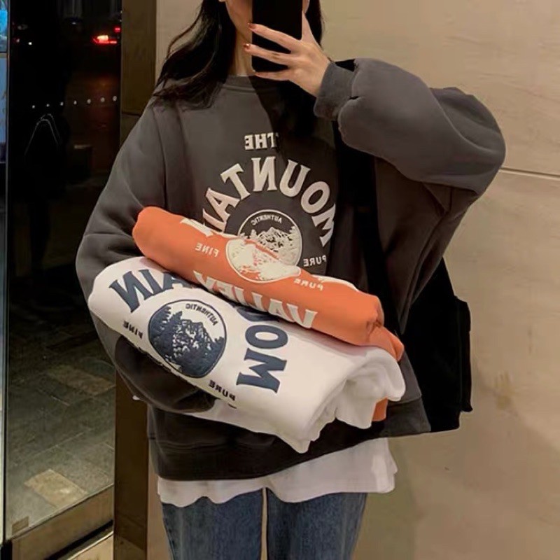 [Sẵn màu xanh, trắng] Áo hoodie chữ vòm nỉ chần bông dày dặn hàng Quảng Châu | BigBuy360 - bigbuy360.vn