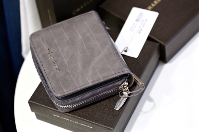 Ví mini màu xám