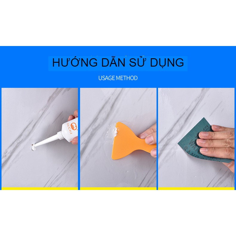 Bộ keo vá tường, keo trám vết nứt tường, mốc, bẩn, keo chít mạch chống thấm thông minh