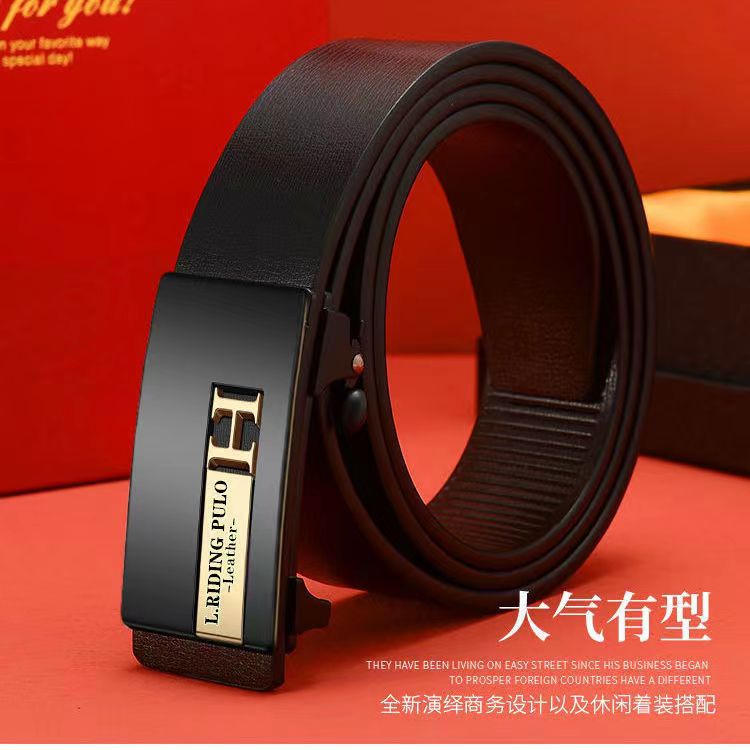 Thắt Lưng Da Dây nịt nam Cao Cấp khóa tự động 110cm-130cm x 3.3cm Bảo Hành 6 tháng.