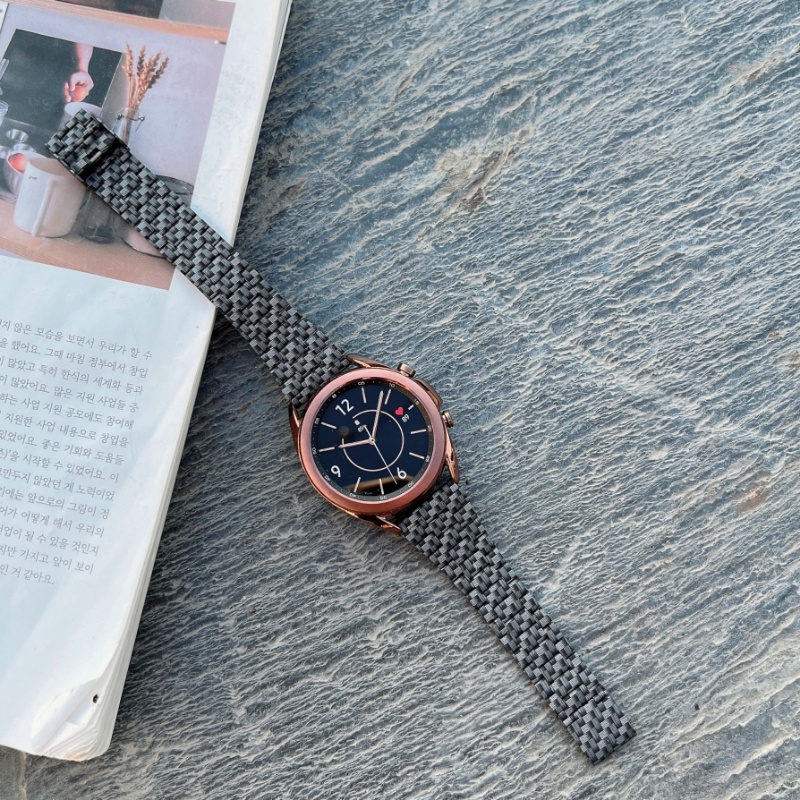 Dây Đeo Bằng Sợi Carbon Cho Đồng Hồ Thông Minh Samsung Galaxy Watch 5 / 4 / classic 46mm / Active 2 40mm / 44mm 45mm 20mm / 22mm / 5 pro