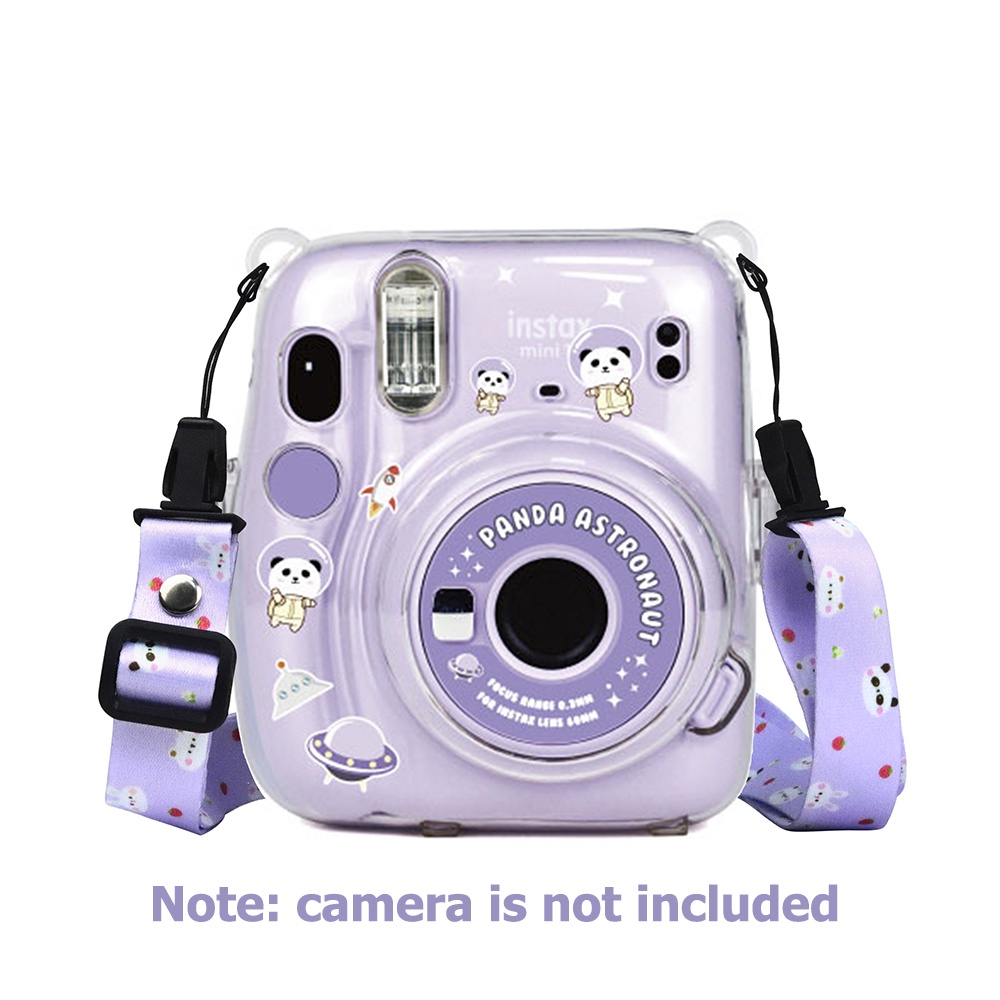 Bộ Túi Đựng Máy Ảnh Fujifilm Instax Mini 11 Trong Suốt Kèm Túi Đựng Và Dây Đeo + Miếng Dán Chuyên Dụng Chất Lượng Cao