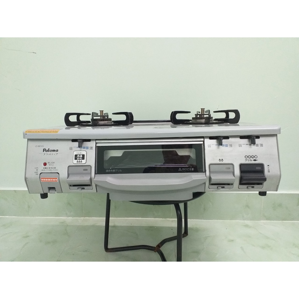BẾP GAS ĐIỆN TỬ CHỐNG CHÁY NỒI PALOMA MẶT MEN CAO CẤP NỘI ĐỊA NHẬT BẢN