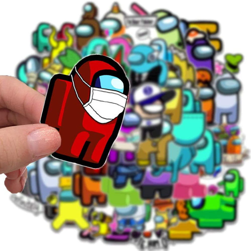 Set 50 Miếng Dán Trang Trí Hình Graffiti Độc Đáo