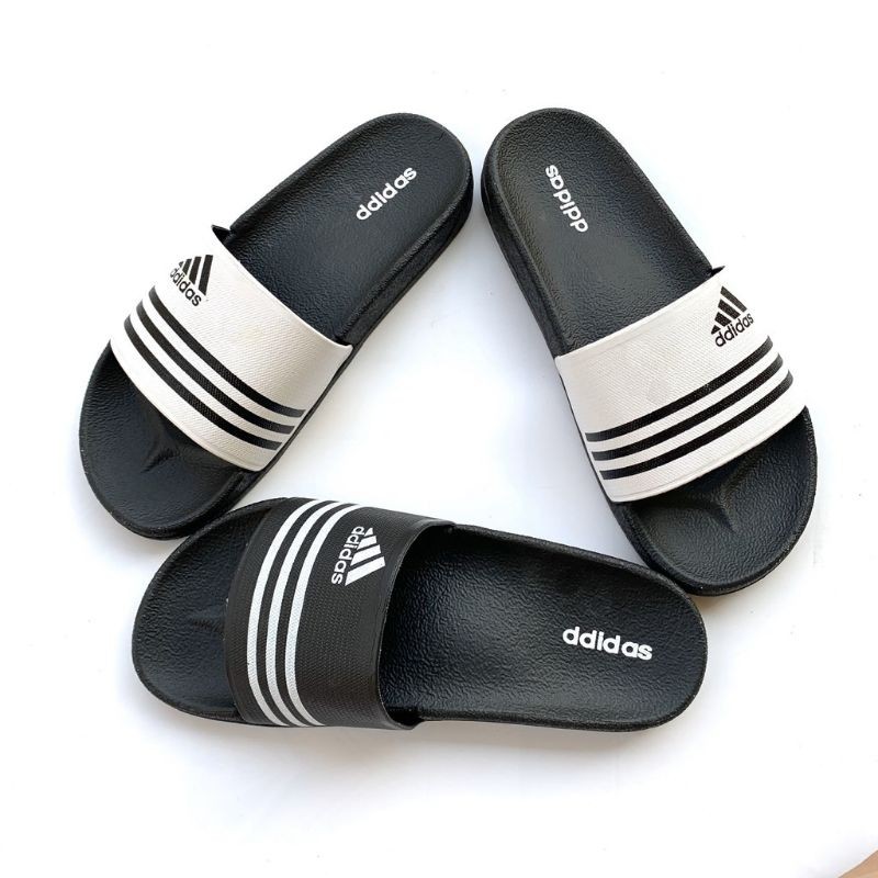 Chụp) Dép lê nam đế ADS kẻ 3 vạch 2 màu adidas