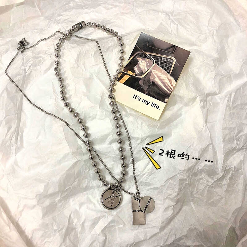 Dây Chuyền Mặt Tròn Phong Cách Hip Hop Hàn Quốc 133921s