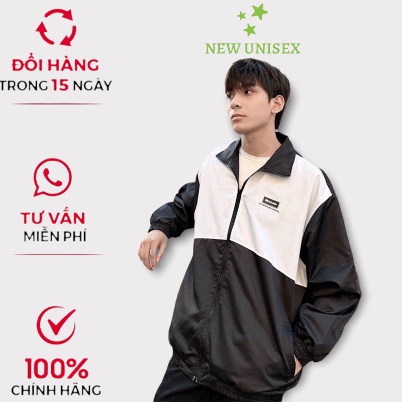 Áo Khoác Dù Nam Dây Khóa Kéo Hai Lớp MIDSIDE Cổ Trụ Form Rộng Mặc Thoải Mái [NEW UNISEX]