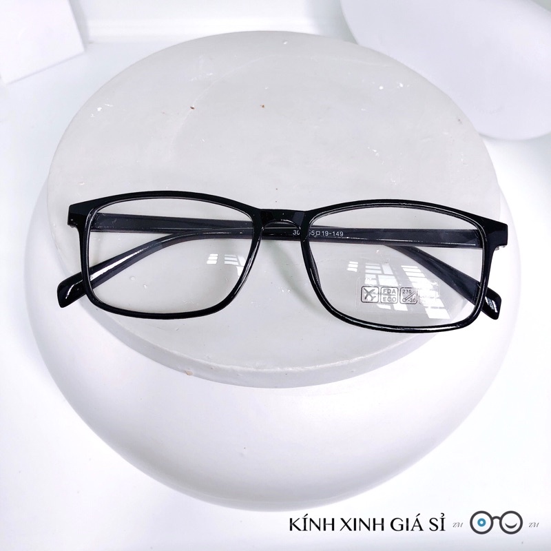 Gọng mắt kính vuông trơn nam nữ mang mát hoặc ráp cận viễn loạn