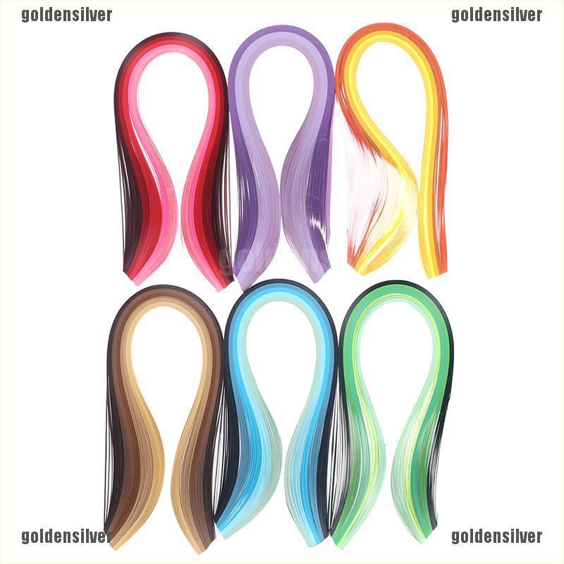 Set 14 Tờ Giấy Quilling 6 Màu Gradient 600 Dải