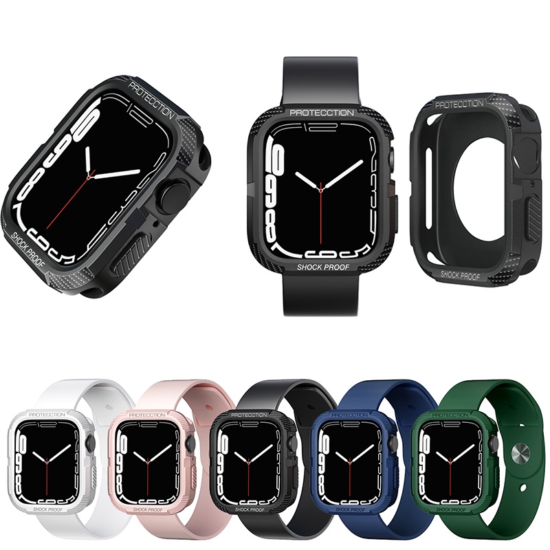 Vỏ Tpu Chống Sốc Bảo Vệ Cho iWatch Series 7 6 5 4 Se iWatch 45mm 41Mm 40mm 44mm Ốp