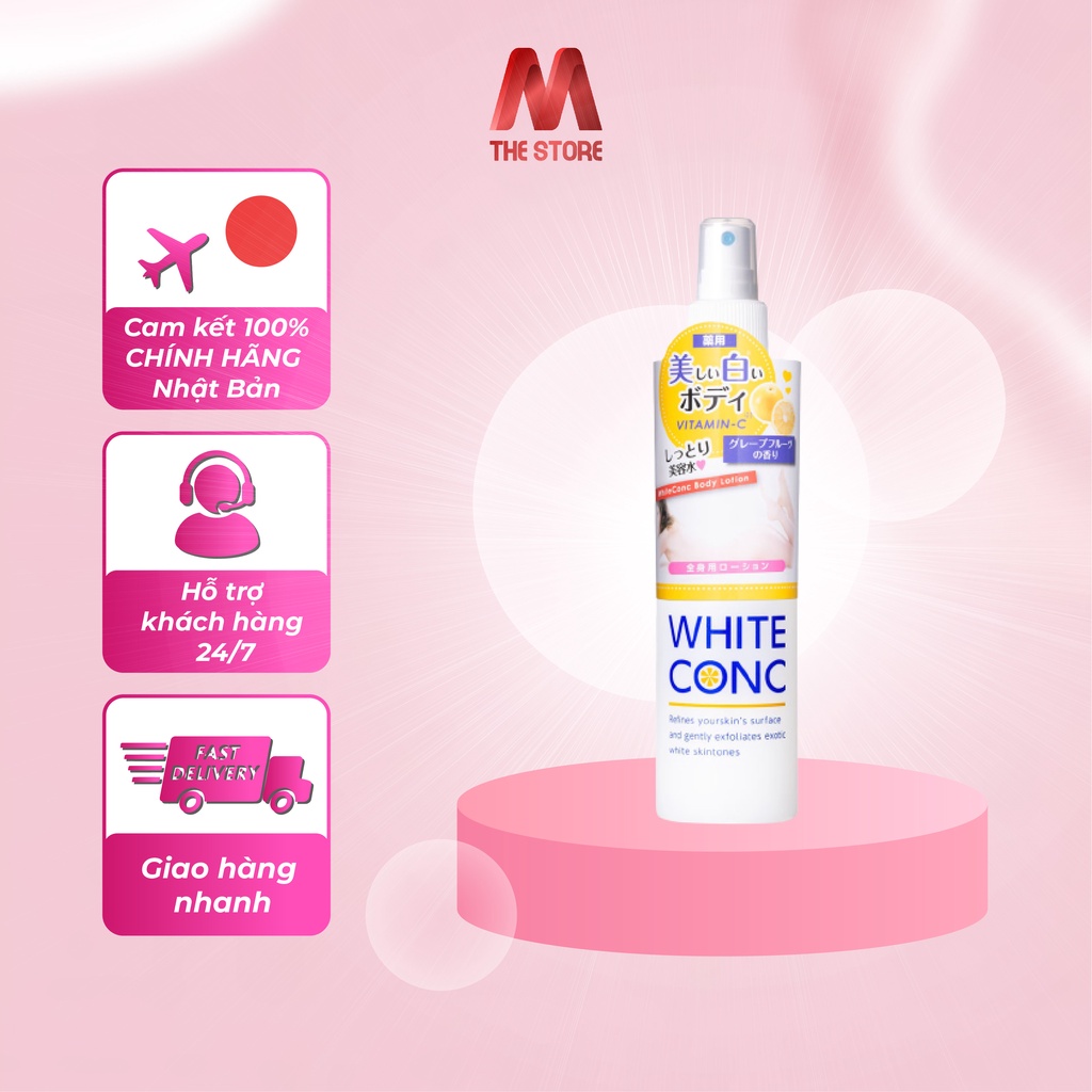 Xịt dưỡng trắng da toàn thân White Conc 245ml