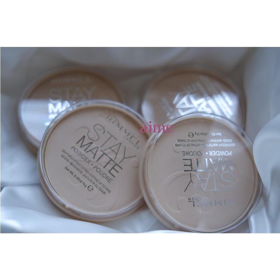 Phấn phủ Stay Matte Long Lasting Pressed Powder Rimmel London