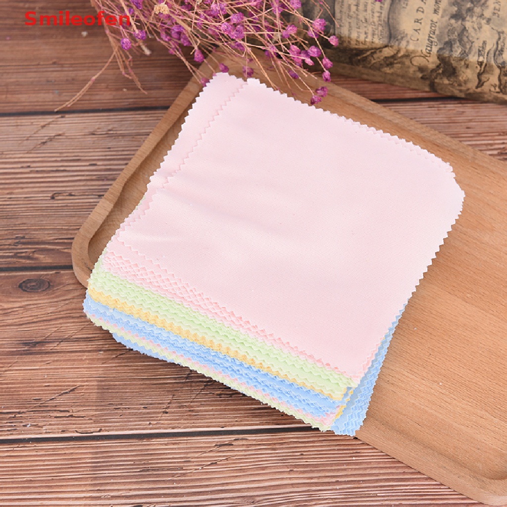 Set 10 Khăn Lau Kính / Màn Hình Điện Thoại / Ống Kính Máy Ảnh Bằng Sợi Microfiber