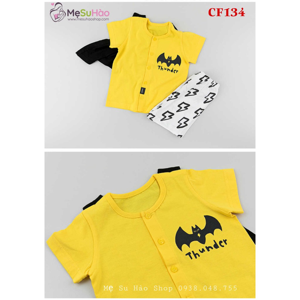 Bộ ngắn tay bé trai mẫu Siêu Nhân Vàng rất xinh hãng Cordi_i , cotton 100%, m