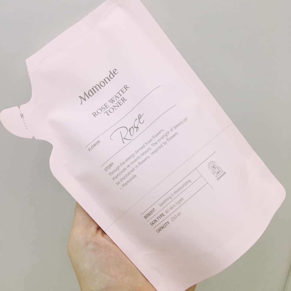 Nước Hoa Hồng Mamonde Rose Water Toner Túi 250ml