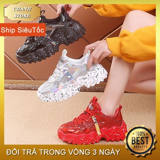 Giày Nữ Độn Đế 5p Cực Tôn Dáng, Giày Thể Thao Đế Vảy Sơn Hot