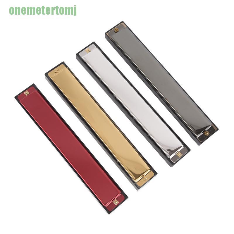 Kèn Harmonica Tremolo 24 Lỗ Chất Liệu Kim Loại Cho Người Mới Bắt Đầu