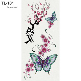 Giấy dán hình xăm tạm thời hình rồng và hoa rồng
