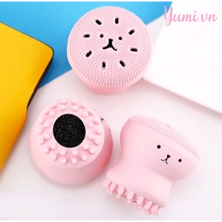 Cọ Rửa Mặt Và Massage BẠCH TUỘC JellyFish Silicon