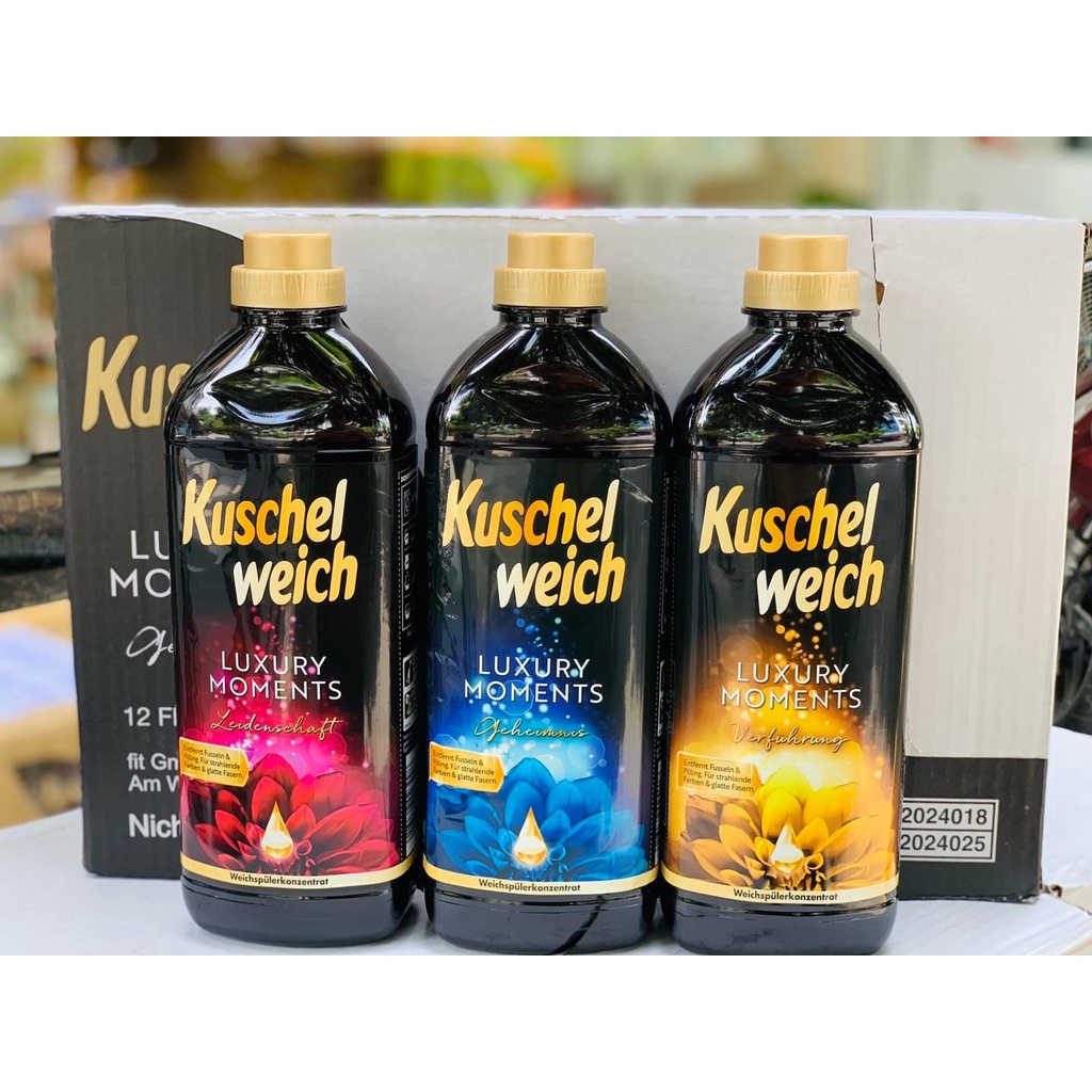 Nước xả vải Kuschel Weich Luxury 1L mùi hương hoa nhẹ nhàng, hàng nội địa Đức
