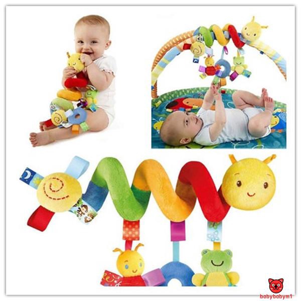 ❤J0P-Newborn Activity Spiral Stroller Hanging Toys Travel Lathe Baby Rattles Toy