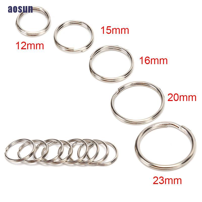 Set 100 vòng kim loại dùng để treo chìa khóa tiện lợi