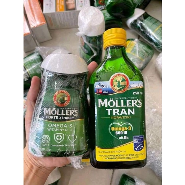 Dầu gan cá tuyết Moller trans cho bé