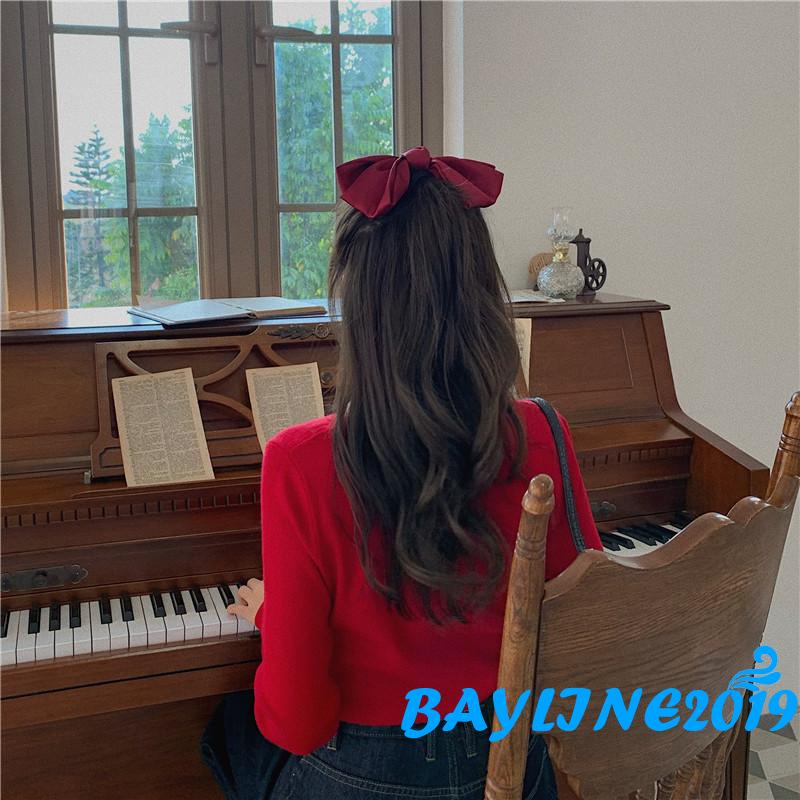 Áo Croptop Tay Dài Màu Sắc Thời Trang Quyến Rũ Cho Nữ