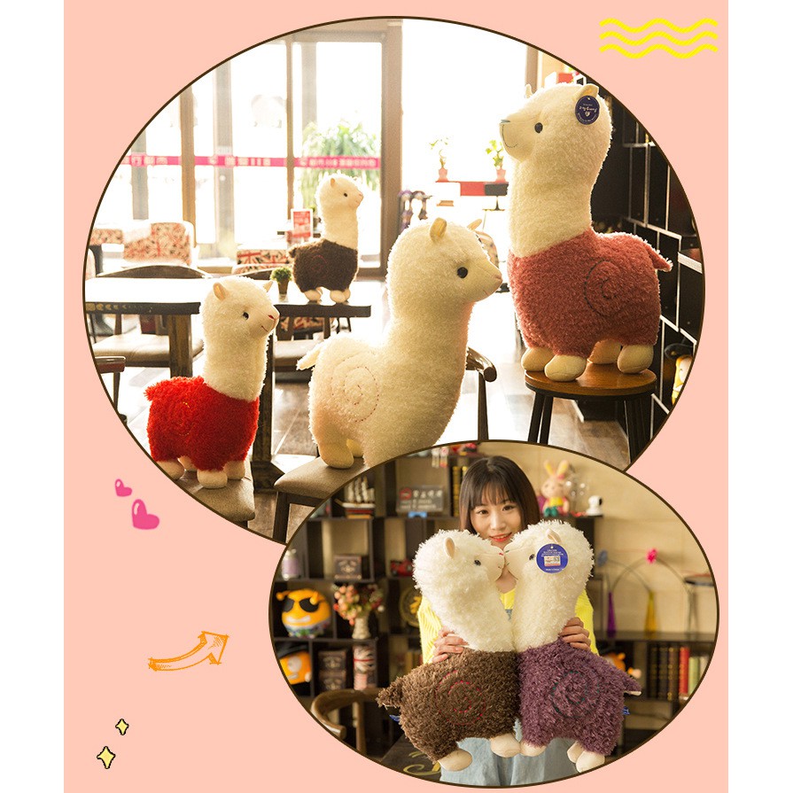 Đồ chơi nhồi bông Hình Con Lạc Đà Mềm Mại 6 Kích Cỡ