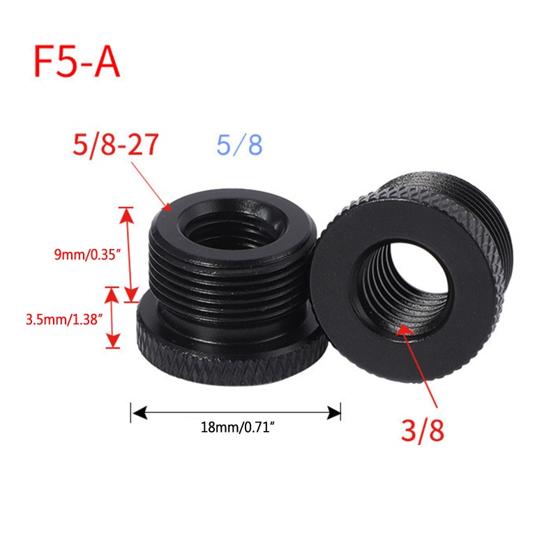 Set 2 Giá Đỡ Micro Mở Rộng 5 8 Inch Female Sang 5 8 Male Tiện Lợi