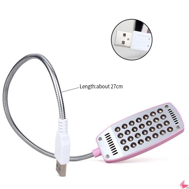 Đèn Đọc Sách 28 Bóng Led Usb Siêu Sáng 4 Màu Tùy Chọn