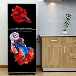 Decal dán trang trí tủ lạnh Chất liệu cao cấp - Mẫu cá đẹp