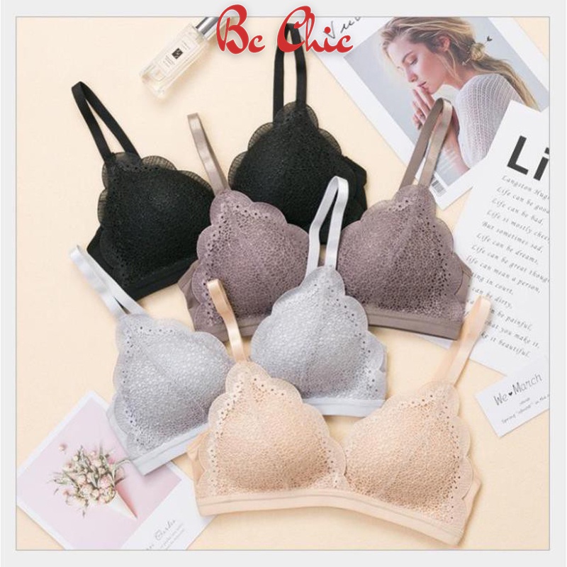 ÁO LÓT REN HOA ĐÀO XINH YÊU A 08 BC_CHIC LINGERIE