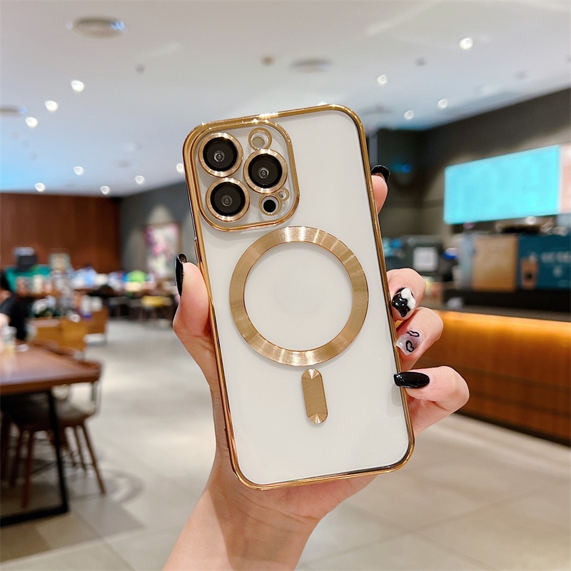 Ốp Điện Thoại Silicon TPU Mềm Mạ Viền Cho iPhone 13 12 11 Pro Max X XS XR 7 8 Plus