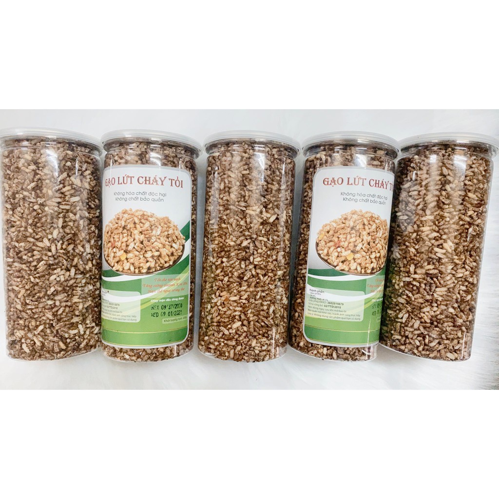 Combo 5 hủ gạo lức cháy tỏi