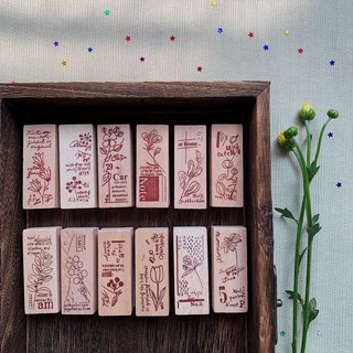[STAMP HOA] Stamp cây, hoa, lá siêu xinh