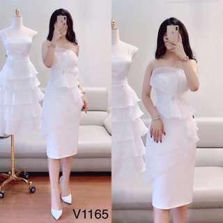 Váy trắng dự tiệc