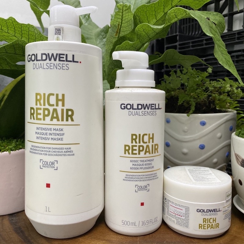 DẦU HẤP PHỤC HỒI HƯ TỔN 60S GOLDWELL DUALSENSES RICH REPAIR 500ml - Dưỡng  tóc, ủ tóc | TheFaceHolic.com