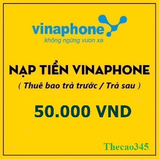 Thẻ cào vinaphone 50k, vina 50k